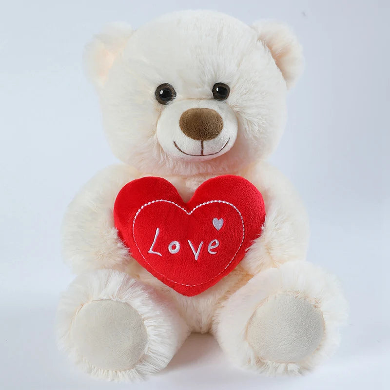 Cute Heart Bear Dog Plush Toys