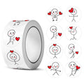 500pcs Valentine's Day Stickers Love Labels