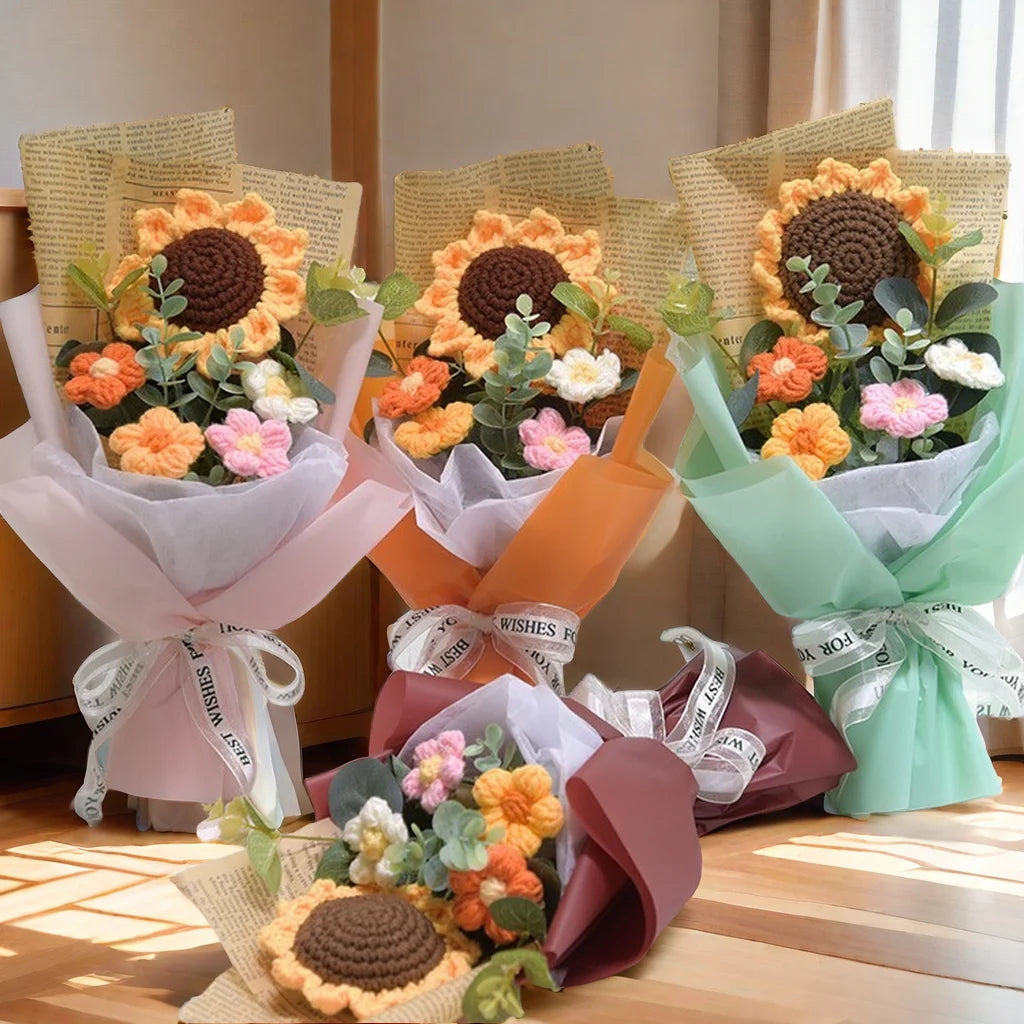 Handmade Sunflower Daisy Bouquet