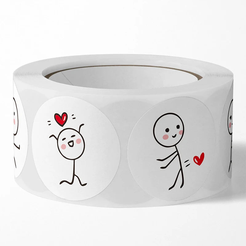 500pcs Valentine's Day Stickers Love Labels