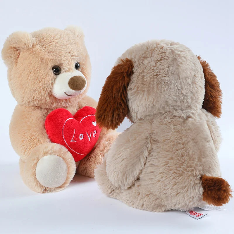 Cute Heart Bear Dog Plush Toys