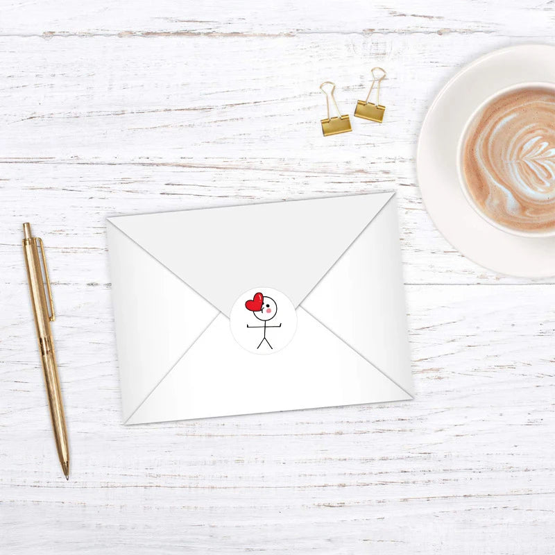 500pcs Valentine's Day Stickers Love Labels